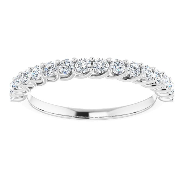 0.50 ct. Round Cut Diamond Trellis Setting Wedding Band-VIRABYANI
